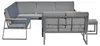 home24 Loungegruppe - 5-teilig - Stahl / Webstoff - Grau Produktbild-Vorschau 7