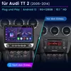 10.1" Android 15 Autoradio Carplay Pour Audi TT MK2 8J Voir les images du produit 2