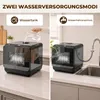 HOMCOM Mini Geschirrspüler Freistehend Tischgeschirrspüler Produktbild-Vorschau 6