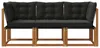vidaXL 3 stk. Outdoor Mittel- und Ecksofa Natur Produktbild-Vorschau 5