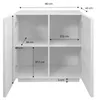 sweeek - Anrichte Holzlook 2 Türen 80 cm - Nussbaumfarben Produktbild-Vorschau 8