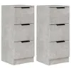 vidaXL Credenze 2 pz. Grigio cemento 30x30x70 cm Materiale Anteprima dell’immagine prodotto 2