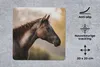 MuchoWow® Mauspad Mousepad Pferd - Wald - Porträt 20x20 cm Produktbild-Vorschau 2