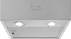 A close-up view of the top part of a stainless steel range hood, showing the control panel and lights. Náhľad obrázku produktu