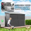 Outsunny Metall Gerätehaus 3,5 m² 143x270x202cm Produktbild-Vorschau 6