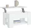 vidaXL Table basse blanche 79x49x41 cm Bois composite Voir les images du produit 7