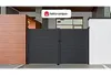 Drehtor NAZARIO, Aluminium massiv, anthrazitfarbig - 300 × Produktbild-Vorschau 9