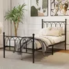 STILVORA Metallbett Schwarzes  90x200 cm,Jugendbett mit Produktbild-Vorschau 4