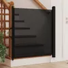 vidaXL Haustier-Barriere Ausziehbar Schwarz 117,5x125 cm Produktbild-Vorschau 2