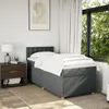 vidaXL Boxspringbett mit Matratze Dunkelgrau 90x200 cm Produktbild-Vorschau 4