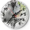 Wanduhr - Rund - Glasuhr - Frau Abstraktion - 40x40cm - Produktbild-Vorschau 1