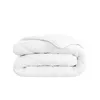 A folded white duvet is presented against a plain white background. Produktbild-Vorschau
