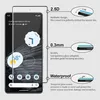 A smartphone screen protector is shown with diagrams and text highlighting its features. Produktbild-Vorschau