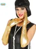 goldene lange Deluxe Handschuhe glänzend  44cm Produktbild-Vorschau 1