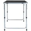 Campingtisch Klappbar Grau Aluminium 120x60 cm Produktbild-Vorschau 4