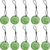 10 sztuk breloków NFC, kolor zielony, chip NTAG213, 35 cm, Podgląd zdjęcia produktu 1