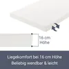 Juskys Polsterbett Paris 180 x 200 cm Kunstleder mit LED, Produktbild-Vorschau 2