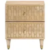 The Living Store Nachttische 2 Stk. 40x33x46 cm Massivholz Produktbild-Vorschau 4