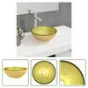 The Living Store Waschbecken Hartglas 30x12 cm Golden Produktbild-Vorschau 6