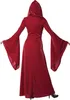 A person wearing a red hooded dress, shown from the back. Náhľad obrázku produktu