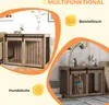 PawHut Hundekäfig für Zuhause, Abschließbar Hundehütte mit Produktbild-Vorschau 5