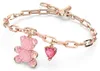 SWAROVSKI bransoletka damska niedźwiedź różowy TEDDY Podgląd zdjęcia produktu 7