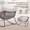 Fotel bujany COSTWAY z podnóżkiem, bardzo duży fotel bujany Podgląd zdjęcia produktu 6