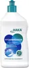 A white bottle of cleaning product with teal accents and blue circular graphics on a white background. Produktbild-Vorschau