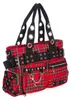 Banned Handbag - Modello Camdyn, tessuto a quadri rosso Anteprima dell’immagine prodotto 2