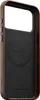 The back of a brown iPhone case with a black interior. Anteprima dell’immagine prodotto