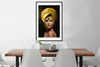 MuchoWow® MuchoWow® Gerahmtes Poster Frau - Farben - Gelb Produktbild-Vorschau 3