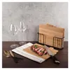 Orion set di 4 taglieri da cucina in bambù con supporto Anteprima dell’immagine prodotto 2