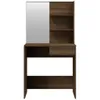 vidaXL Coiffeuse avec miroir Chêne brun 74,5x40x141 cm Voir les images du produit 5