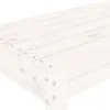 vidaXL Záhradná lavica biela 80x38x45 cm z masívneho Náhľad obrázku produktu 5