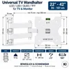 TV Wandhalterung 22–42 Zoll schwenkbar & neigbar – bis 30 Produktbild-Vorschau 1