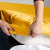 Vložené prestieradlo 100% bavlna do spálne 80-90x200 žltá Náhľad obrázku produktu 7