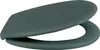 A dark green toilet seat with a soft-close lid is shown against a white background. Produktbild-Vorschau