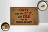 Holzschild Spruch 18x12cm Gott gab Zeit von Eile nichts Produktbild-Vorschau 3
