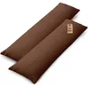 Jersey Kissenbezüge 2er Set 100% Baumwolle 40x145 cm Schoko Produktbild-Vorschau 2
