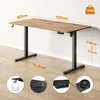 SENSE7 Výškově nastavitelný stůl Nojo 120 cm, dub, Náhled obrázku produktu 6