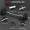Yaheetech 20 kg SZ Curlset Langhantel-Set, Hantel-Set für Produktbild-Vorschau 11