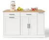 Kücheninsel 120x45(70)x93, Rollen, klappbare Arbeitsplatte, Produktbild-Vorschau 11