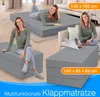 Aktivshop Klappmatratze, 140x195x15 cm, Grau, 3-teilig, Produktbild-Vorschau 3