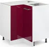 Eckunterschrank Vicco R-Line Rot Hochglanz 75.6 cm ohne Produktbild-Vorschau 1