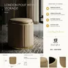 Mauro Ferretti Pouf London mit Stauraum Braun Gold Ø Produktbild-Vorschau 9