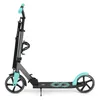 A side view of a gray and teal scooter against a white background. Produktbild-Vorschau