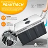 tillvex Kühlbox elektrisch 40L Grau mit Rollen | Produktbild-Vorschau 3