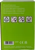 The image shows the side of a green cardboard box with text and symbols. Produktbild-Vorschau