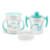 NUK Mini Cups 3 in 1, Set, 0,16 l, Grün, Polypropylen, Produktbild-Vorschau 2