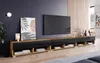 Meuble TV CALIBURI 300 – chêne wotan / noir brillant Voir les images du produit 2